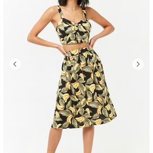 Crop Top & Skirt Set